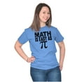 thumbnail image 4 of Math Is Easy As Funny Teacher Nerdy Plus Size Crewneck Graphic Tee Shirt Brisco Brands 2X, 4 of 5