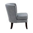 thumbnail image 4 of Dark Gray Polyester Chair with Button Tufting / Decorate Dining Space, 4 of 4