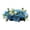 Blue, variant on Headstone Saddle Artificial Cemetery Flower Saddle For Graves White Memorial Headstone Decoration Tombstone Floral Arrangement All Weather Uv Resistant Sympathy Remembrance Grave Tribute Decor