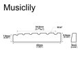 thumbnail image 2 of Cuerda de guitarra Nut Musiclily 43 mm para Fender Strat Tele x2, 2 of 6