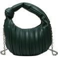 thumbnail image 4 of Chic Ruched Handbag - Soft Faux Leather, Knotted Woven Design, Top Handle, Small Hobo Style, Ladies' Fashion Purse with Elegant Look and Spacious Interior, 4 of 6