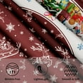 thumbnail image 3 of Red Christmas Round Table Cloth - Xmas Snowman Tablecloth 60 Inch Reindeer Tree Snowflake Happy New Years Table Covers for Kitchen Patio Outdoor Picnic Party, 3 of 8