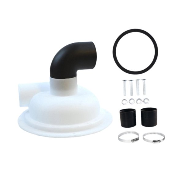 Transemion Cyclone Filter Dust Collector with Elbow Chipboard Separator DIY Lid Cyclone
