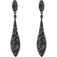 thumbnail image 1 of Rhinestone Cristal Elegante Banquete Paseo Double Lágrima Gota de Agua Perforado Colgante Aretes Pendientes, 1 of 4