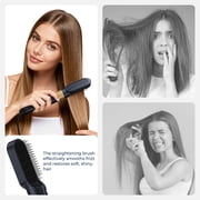 5 in 1 Hot Air Brush Hair Dryer Air Styler - 1000W Fast Drying, Curling, Straightening with Ceramic Coating & Negative Ion