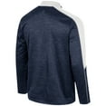thumbnail image 3 of Men's Colosseum Navy Penn State Nittany Lions Marled Half-Zip Jacket, 3 of 3