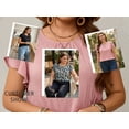 thumbnail image 5 of Cuteduck Women's Casual Blouses Round Neck Plus Size Basic Tops Short Cap Sleeve Textured Solid Color Shirt Elegant Blouse 1X-5X, 5 of 8