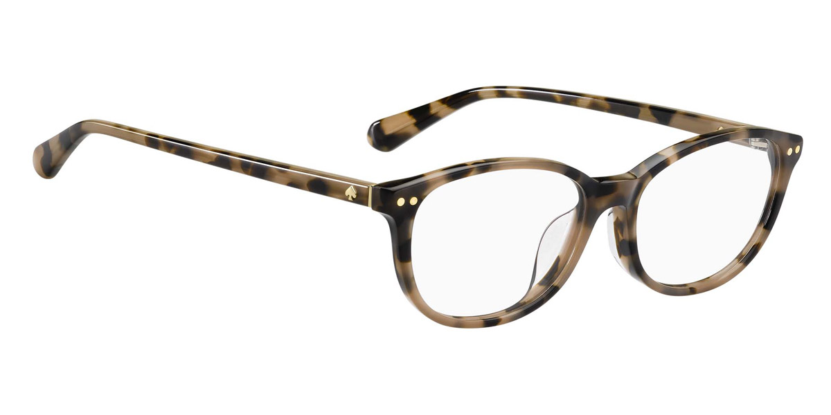 Kate Spade Evangeline/F 0086 Women's Havana Plastic Eyeglasses