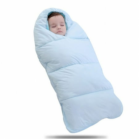 Baby Sleeping Bag Windproof Blanket Warm Quilt Autumn And Winter Baby Sleeping Bag Windproof Blanket Warm Quilt Autumn And Winter Outdoor Stroller Anti Kicked By The Artifact Blue