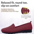 thumbnail image 5 of CHICVOMEY Breathable Knit Flats for Women Dress Shoes Comfortable Slip-on Flats Causal & Walking, 5 of 7