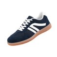thumbnail image 3 of Women’s Retro Casual Sneakers with Gum Sole, Lightweight Walking Shoes, Soft Cushion Support, Lace-Up Everyday Trainers, 3 of 6