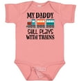 thumbnail image 3 of Inktastic Daddy Still Plays with Trains Boys or Girls Baby Bodysuit, 3 of 5