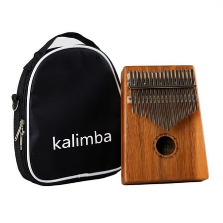 Best Donner DKL-17 17 Key Kalimba Thumb Piano Solid Mahogany Acacia Wood Body, Keyboard Instrument with