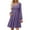 Solid, variant on Winter Dresses for Women Solid Color Lantern Sleeve Midi Dress Round Neck Pullover Button Pocket Dress Long Sleeve Knit Dress