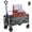 Gray, variant on SHOUFTW Foldable Wagon Cart with Wheels, 330 lbs Capacity, Portable Utility Cart with Adjustable Handle for Camping, Garden, Shopping, Sports, Blue