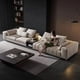 thumbnail image 3 of Italian Designer Light Luxury Genuine Leather Corner Combination New Arrival Minimalist Large Villa High-end Custom Sofa Set My Lux Decor Round, 3 of 12