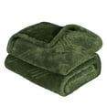 thumbnail image 2 of Superior Alaska Diamond Fleece Blanket 90" x 106", Lightweight Soft Bed Blankets, King Size, Green, 2 of 8