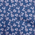 thumbnail image 1 of oneOone Cotton Poplin Medium Blue Fabric Kids Floral Quilting Supplies Print Sewing Fabric By The Yard 42 Inch Wide, 1 of 4