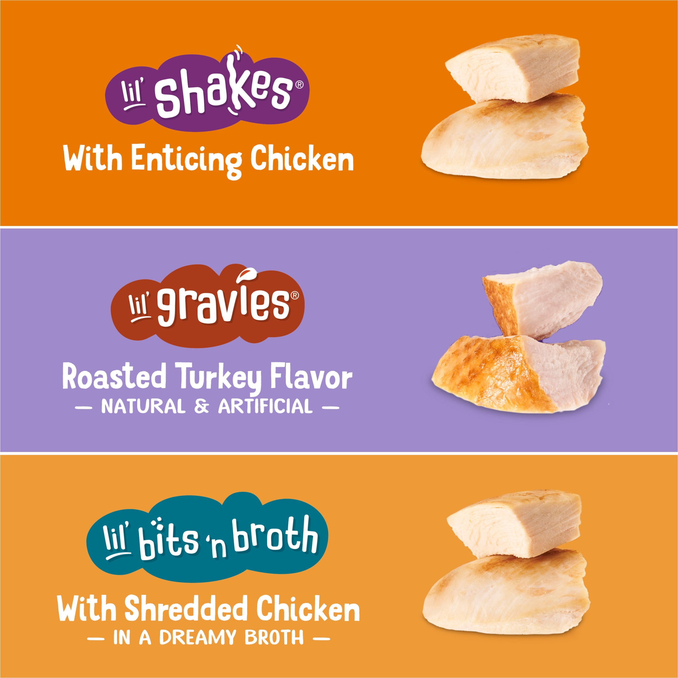 Purina Friskies Poultry Faves Lickable Cat Treats Complements Variety Pack