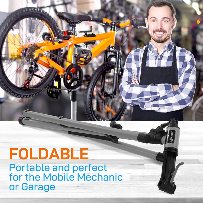 SereneLife Home Mechanic Bicycle Repair Stand Height