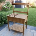 Potting Bench with Recessed Storage