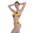 thumbnail image 5 of Daiia Corgi printed 2 piece Swimsuit Bikinis for Women High Waisted Racerback Bathing Suits Summer Tummy Control Scoop Neck Swimwear-Small, 5 of 8