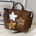 thumbnail image 1 of Bolso de moda acolchado con bolsillos laterales Bolso bandolera lindo con forma de estrella Bolso con asa superior, 1 of 8