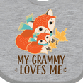 thumbnail image 4 of Inktastic My Grammy Loves Me Fox Boys or Girls Baby Bib, 4 of 4