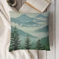 thumbnail image 3 of YINGXI Nature Landscape Throw Pillow Cover Mountain Forest and Summer Green Plant Fog River Pillow Case Decorative Square Cushion for Home Couch Bed 20x20in, 3 of 5