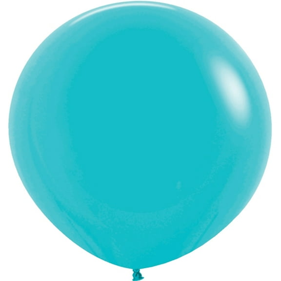 36 inch Sempertex Deluxe Turquoise Blue Latex Balloons (2 Pack) - Party Supplies Decorations