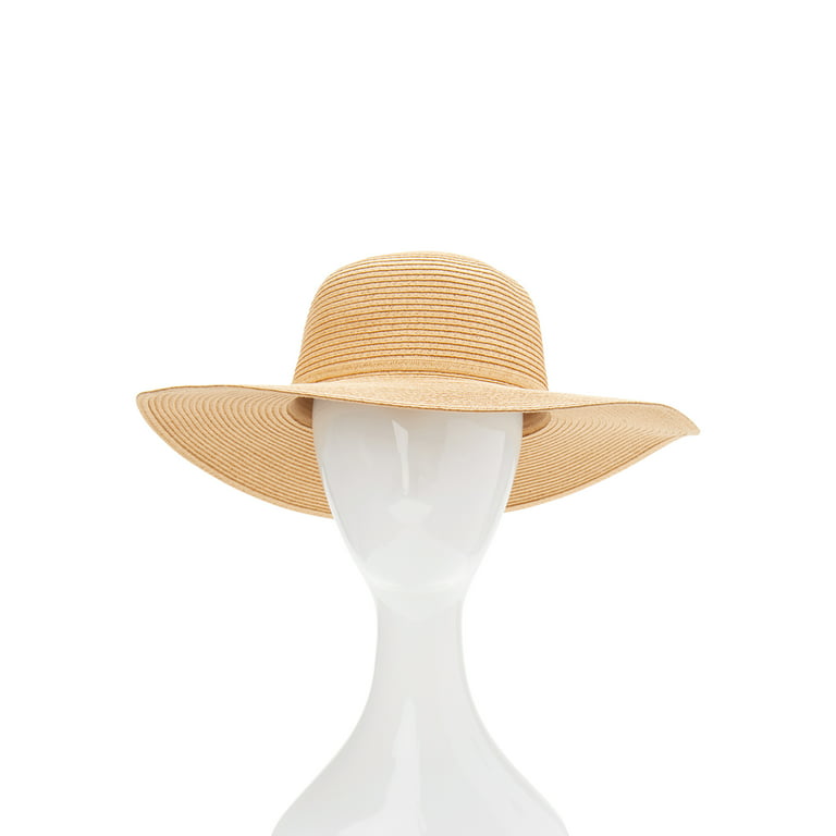 Time and Tru Women's Floppy Hat, Size: One size, Beige