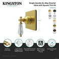 thumbnail image 4 of Kingston Brass KS4040WLL Willshire Single-Handle Six-Way Diverter Valve with Square Trim Kit, Matte Black, 4 of 4