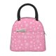 thumbnail image 1 of Fotbe Snowflake pink backgrounds Bolsa de Almuerzo con Estampado, Lonchera Aislada, Contenedor de Comida Reutilizable Tipo Cooler a Prueba de Fugas, 1 of 6