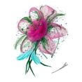thumbnail image 1 of Sonducket Tocado Vintage para mujer, estilo Retro, velo, horquilla, tocado de flores para el pelo, boda, fiesta, Club, eventos de carreras de Ropa, zapatos y accesorios Miscelánea rosa verde rojo, 1 of 6