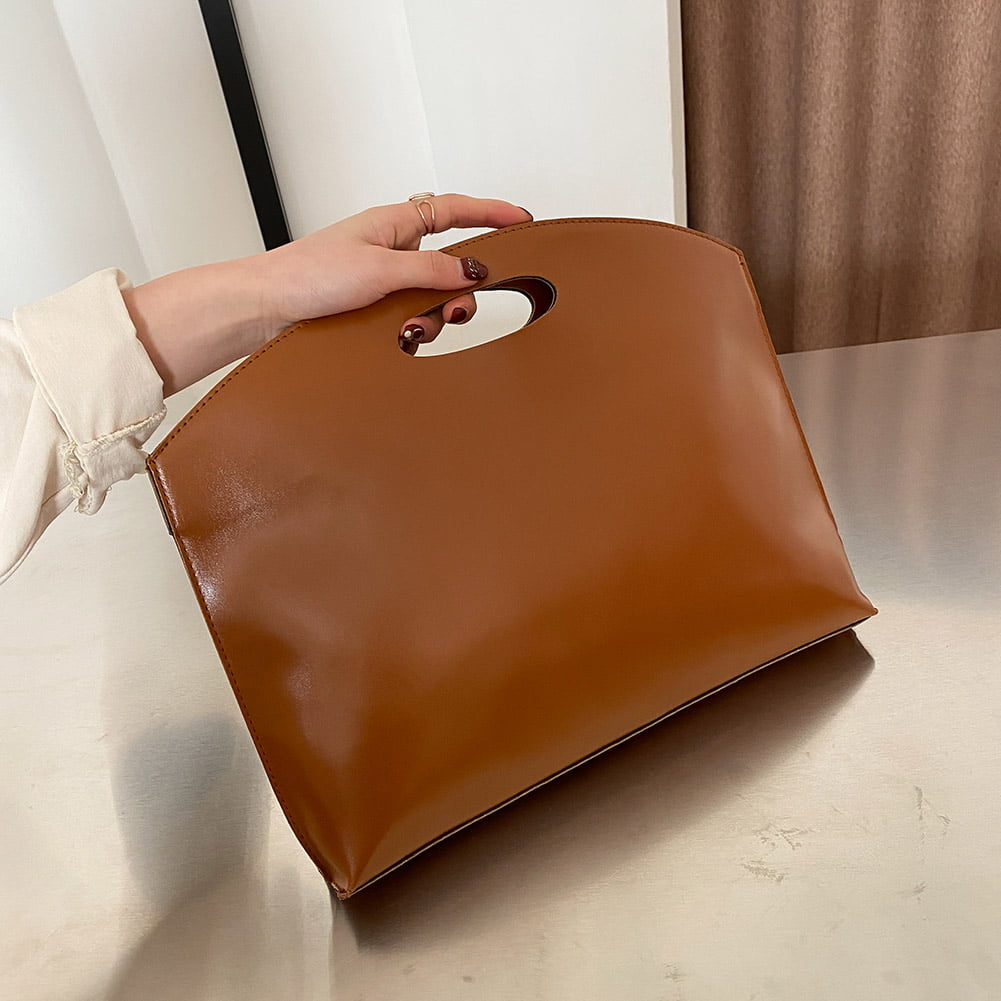 2Pcs Briefcase Ladies PU Leather Laptop Cross Body Satchel Handbag Bag one 