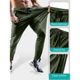 thumbnail image 6 of Breezora Mens Lightweight Quick Dry Hiking Pants with Zipper Pockets Breathable Stretch Outdoor Trousers for Fishing Travel Summer XXXL Size Green, 6 of 7