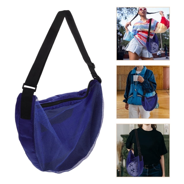 Raindrops Single Ball Storage Bag in Polyester for Basketball Volleyball Football with Shoulder Strap
