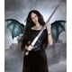 thumbnail image 3 of Alas de dragón de Halloween Alas de murciélago vampiro Accesorios para disfraces de cosplay Decoración de escenario Accesorios sin alas (negro), 3 of 5