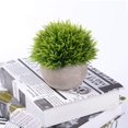 thumbnail image 6 of Coolmade 2 Pack Artificial Potted Green Grass Artificial Flowers Fake Plant, 6 of 7