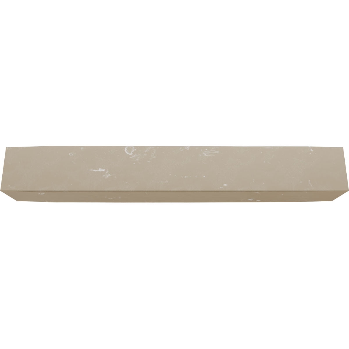 10"W x 8"H x 20'L 3-Sided (U-beam) Knotty Pine Endurathane Faux Wood Ceiling Beam, White Washed