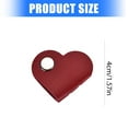 thumbnail image 4 of Heart Shaped Cord Winder Lightweight PU Leather Cable Organiser for Travel Convenient Earphone Wire Storage Device, 4 of 9