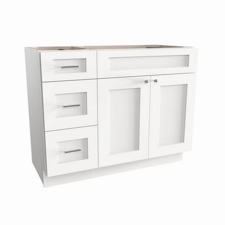Disar 42" Single Bathroom Vanity Base Only in White