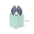 thumbnail image 2 of Striped Bunny Ear Easter Basket, 9x7.5in Personalizable Fabric Tote for Egg Hunts, Gifts & Holiday Decor, 2 of 6