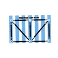 thumbnail image 2 of LOVIVER Football Footstep Training Mat Anti Skid Carpet Supplies Soccer Training Mat B, 2 of 8