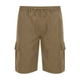 thumbnail image 4 of Up to 65% off Xunlbb Men's Summer Cargo Shorts Men's Casual Solid Color Casual Drawstring Pockets Elastic Sports Shorts Gift for Him, M-3XL, 4 of 6