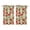 Strawberry, variant on Vintage Strawberry Tier Kitchen Curtains for Bathroom Living Rod Pocket Window Drapes 28"x39" 2 Panels Window Treatment Tiers