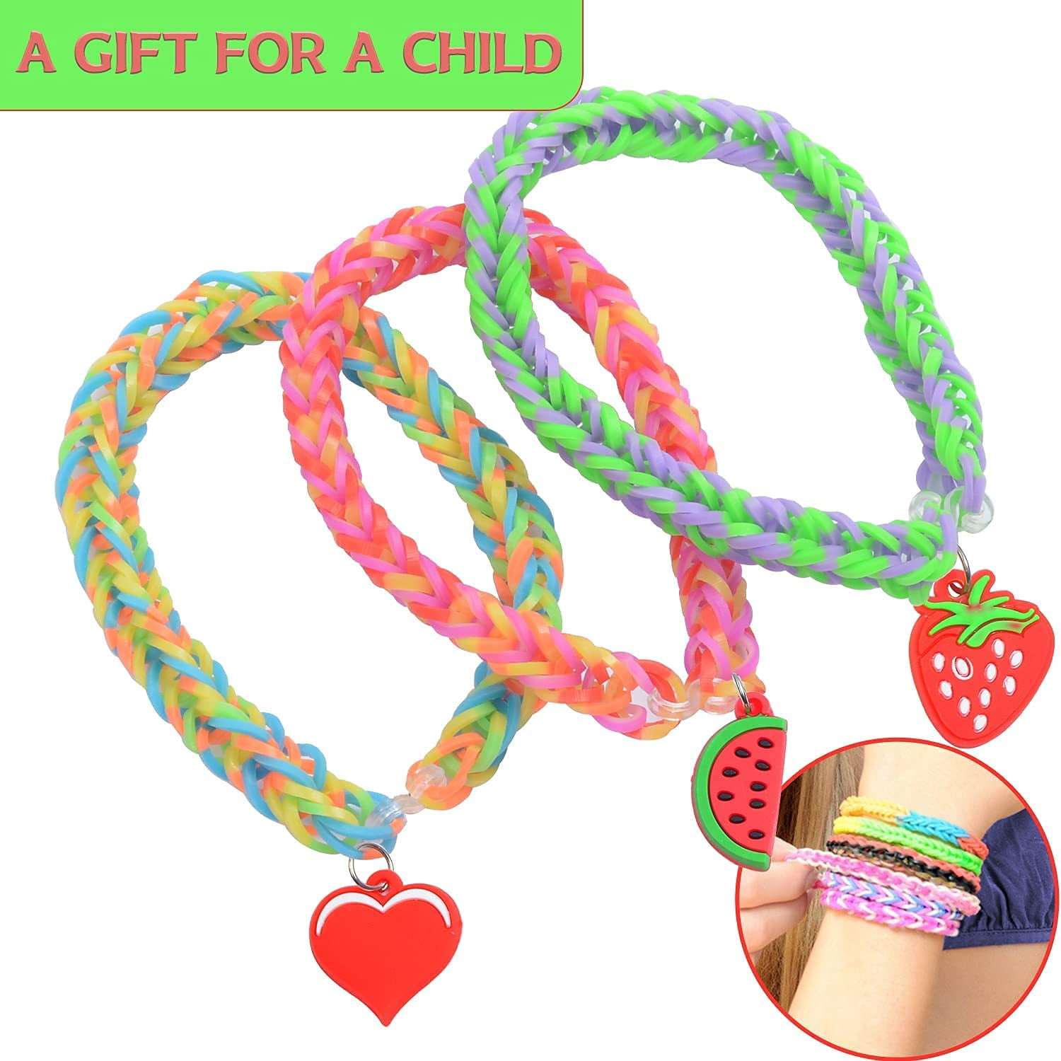 Rubber Band Bracelet Making Kit with Storage Case