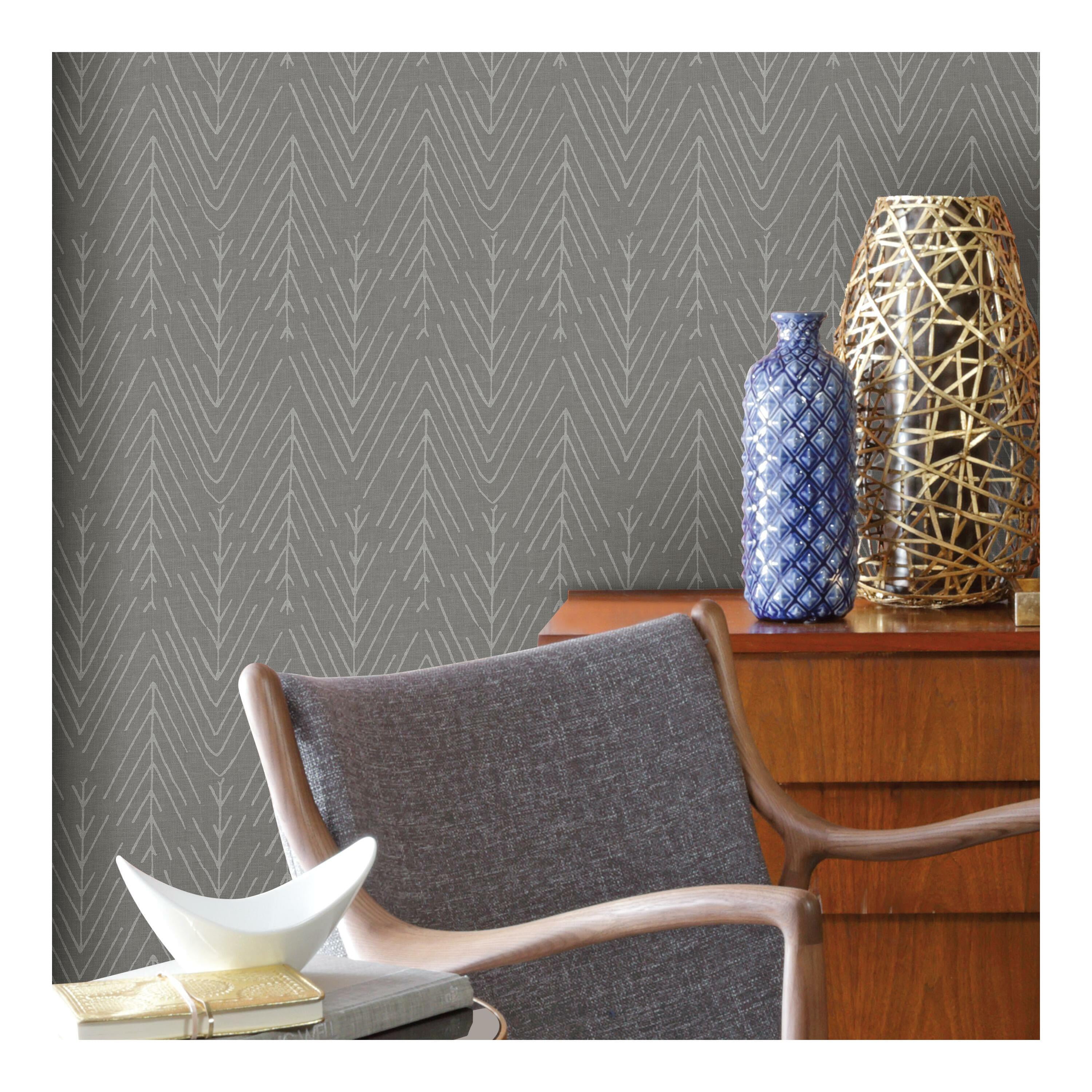 RoomMates Twig Hygge Herringbone Peel and Stick Wallpaper