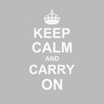 thumbnail image 2 of CafePress - Keep Calm And Carry On Grey Tote Bag - Unisex Canvas Tote Bag, Beige, 1-Piece, 2 of 7