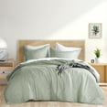thumbnail image 2 of Regency Heights Juegos de Edredones para Cama Matrimonial O Queen, Reversibles, de 3 Piezas, Extra Suaves, con Fundas de Almohada, Color Verde Salvia, 2 of 10